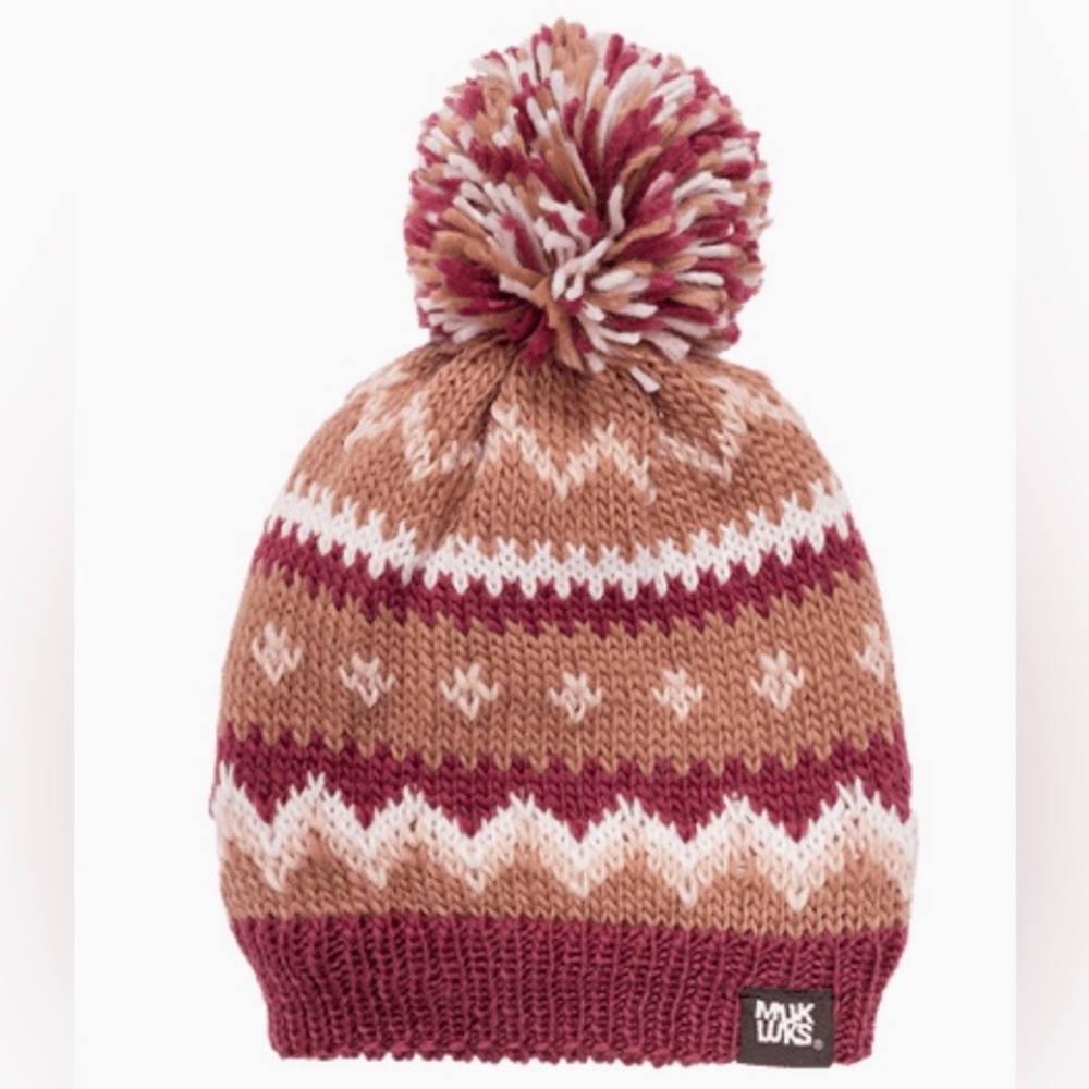 MUK LUKS Knit Cuff Pom Pom Beanie - Picture 16 of 16